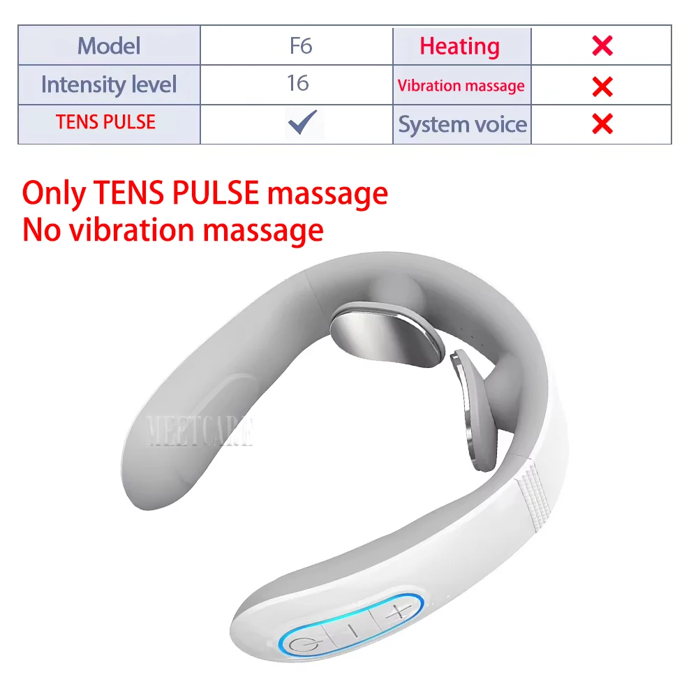 Electric Back Neck Nuscle Massager TENS Pulse Shoulder Neck Vibration Massage Devices Heating Relieve Pain Muscle Care