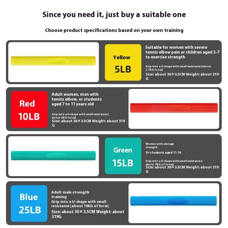 1/4 قطعة قبضة اليد المقوي الساعد التمارين الأسلحة المدرب الساعد فليكسور قوة إعادة التأهيل معدات الصالة الرياضية المهنية #6