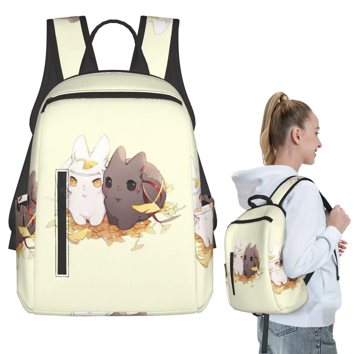 Рюкзак Untamed Mdgz Wangxian Bunnies Mo Dao Zu Shi, студенческая сумка для книг, детская школьная сумка, сумки на плечо для ноутбука, сумки для мальчиков и девочек