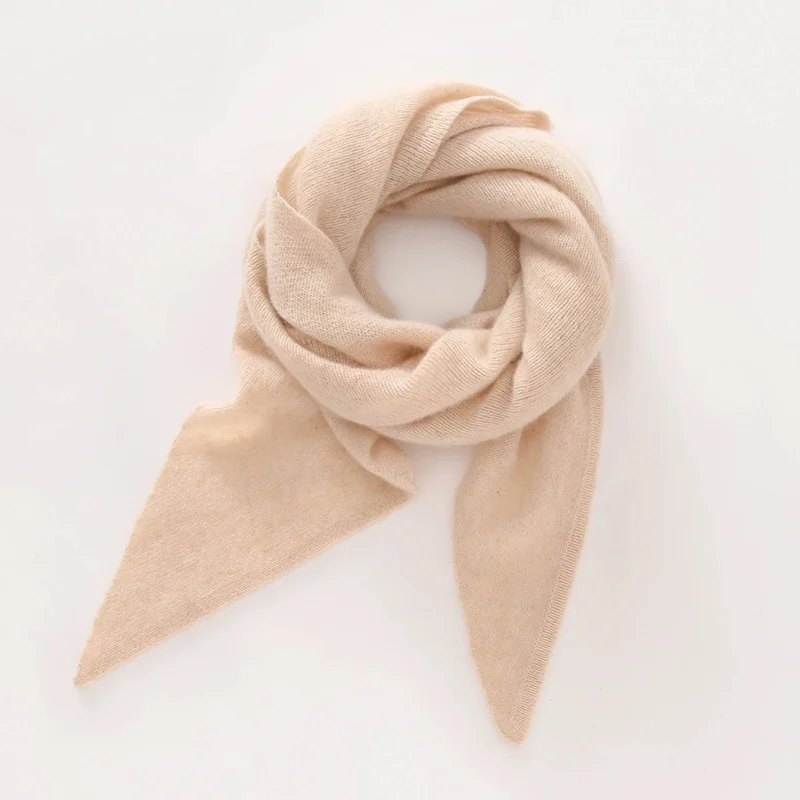 

Women's 100% cashmere scarf, cashmere, triangular scarf, cashmere shawl, thin headscarf, autumn and winter