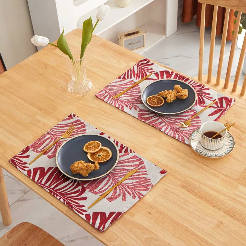 Manteles individuales de tela de doble cara ins Amazon, manteles individuales para mesita para café de sala de estar, posavasos, venta al por mayor