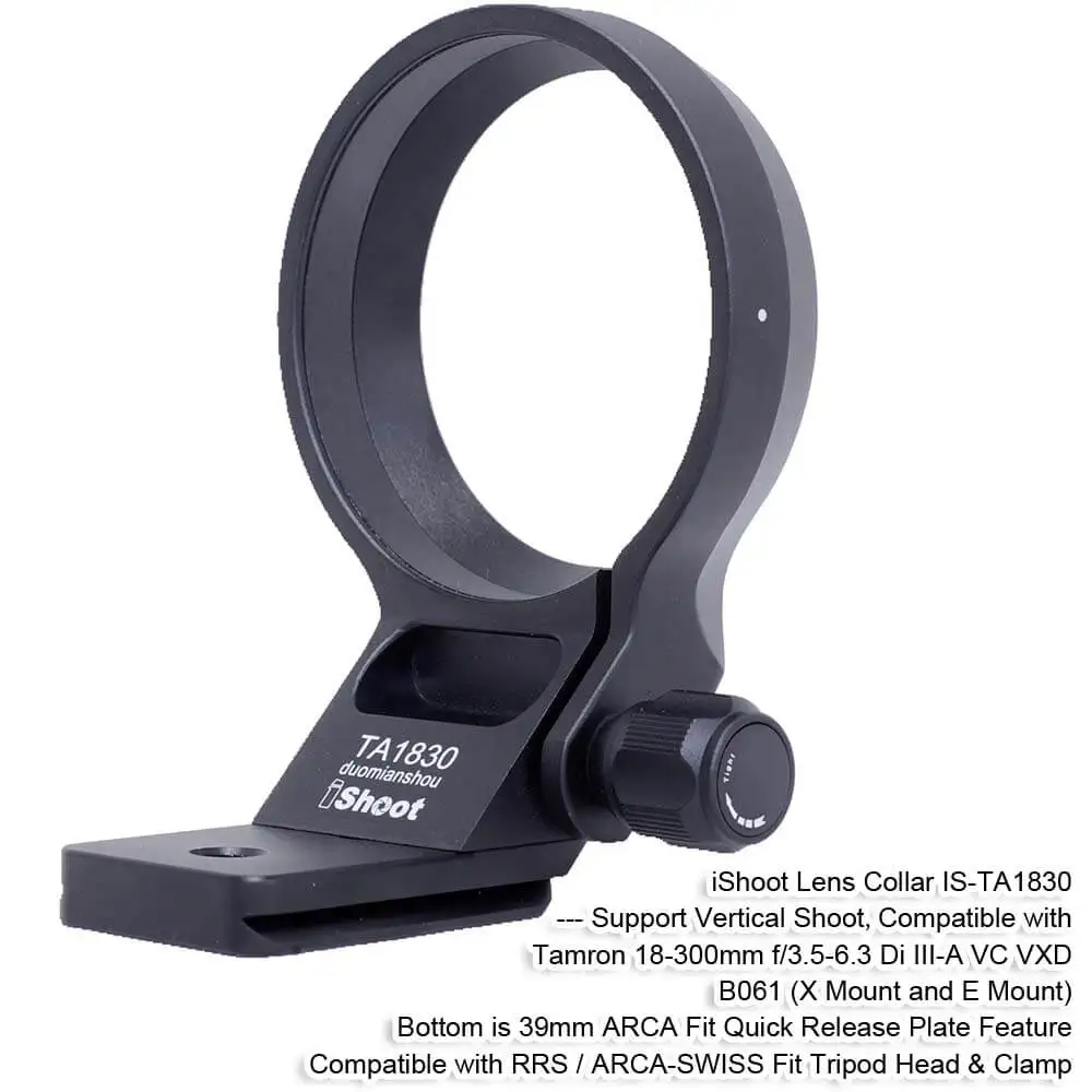 iShoot Lens Collar Tripod Mount Ring Support for Tamron 18-300mm f/3.5-6.3 Di III-A VC VXD B061 X/E Mount