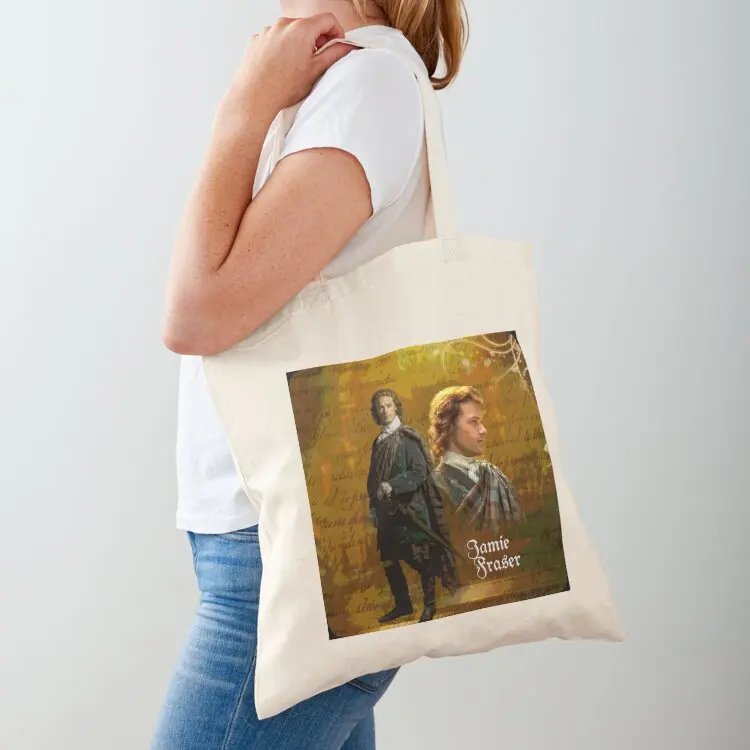 Jamie Fraser/Outlander Tote Bag sacs de shopping custom tote bag Canvas shoulder bag shopper women canvas