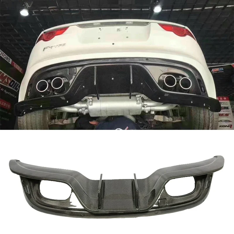 For Jaguar F-Type carbon fiber rear rear diffuser lip 2015-2023