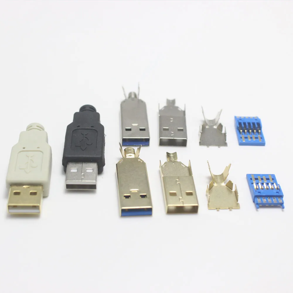 1 шт. 4 в 1 USB 2.0 3.0 Детали для быстрой зарядки для ремонта DIY Кабель USB-C USB3.0 Кабель зарядного устройства для XiaoMi Huawei Samsung Oneplus