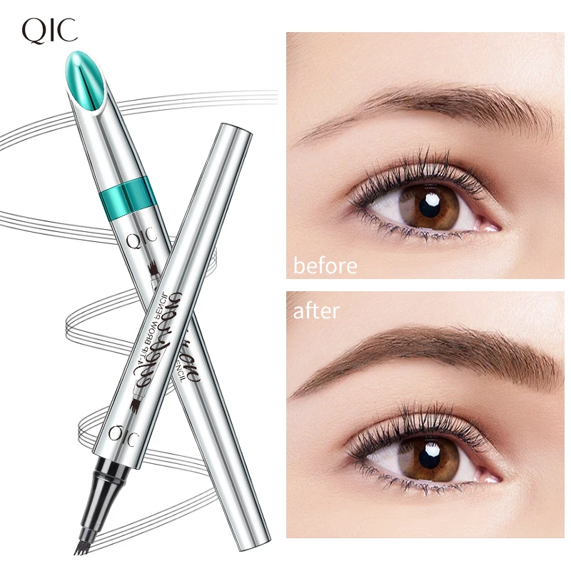 4 Points Eyebrow Pen 5 Colors Liquid Brow Pencil Dark Brown Microblading Eyebrow Pencil Waterproof Eyebrow Tattoo Pen Cosmetics image 5