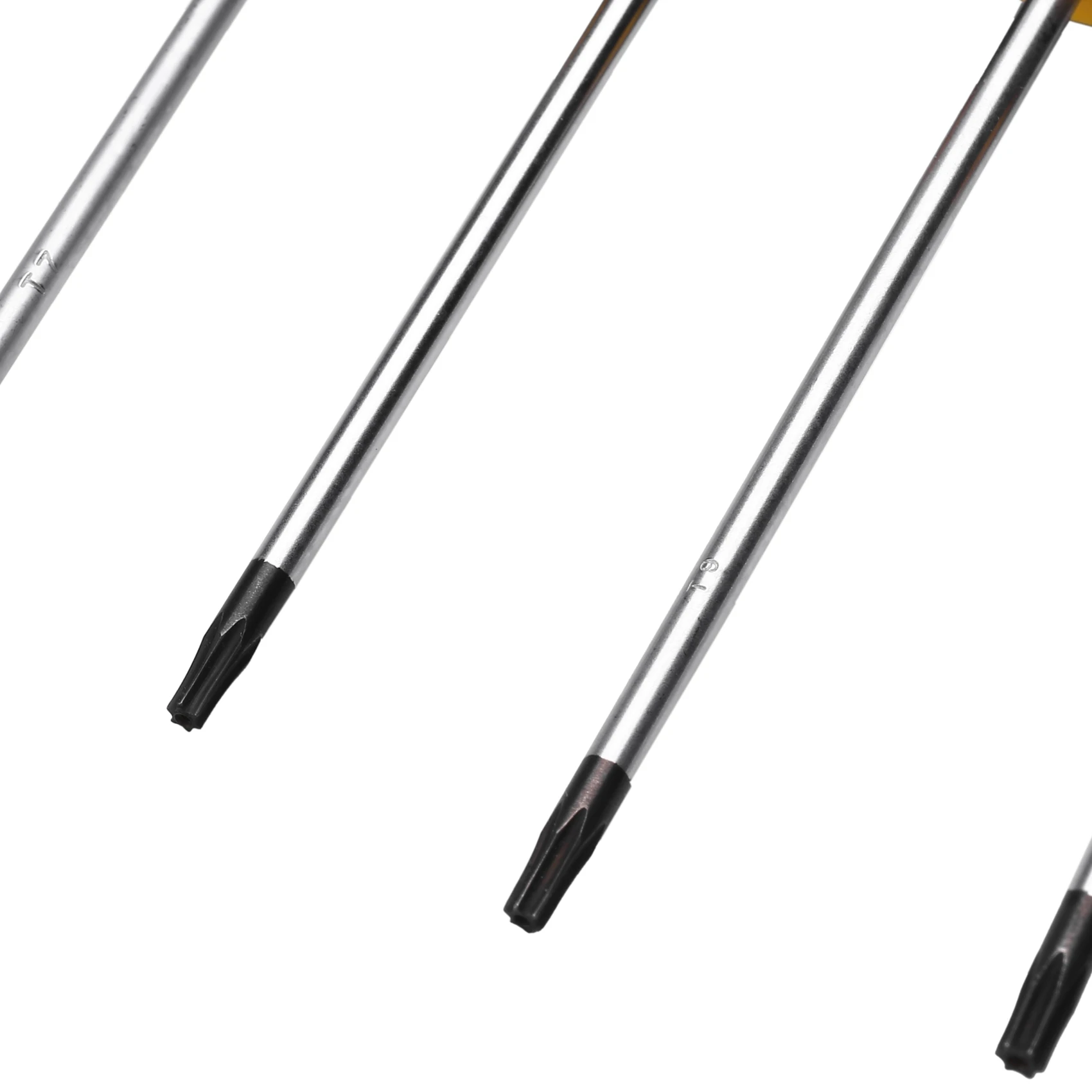 

AT14A 1Set Cr-V Torx Screwdriver Set with Hole Magnetic T5-T10 Screw Driver Set Kit for Telephone Repair Hand Tool Set