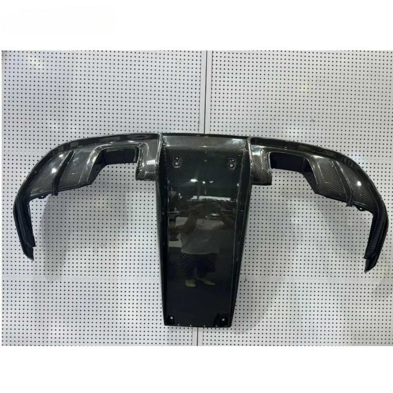 

Высокопроизводительный сухой автомобильный бампер из углеродного волокна, задний диффузор для Porsche 718 GT4 1:1, задний диффузор