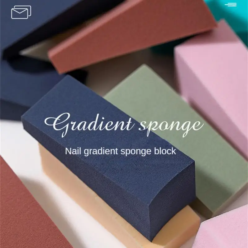 8Pcs Nail Sponge Block Gradient Nail Painting Designers Tools Nail Art Decoration Design Manicure Gradient Sponge Sanding Block
