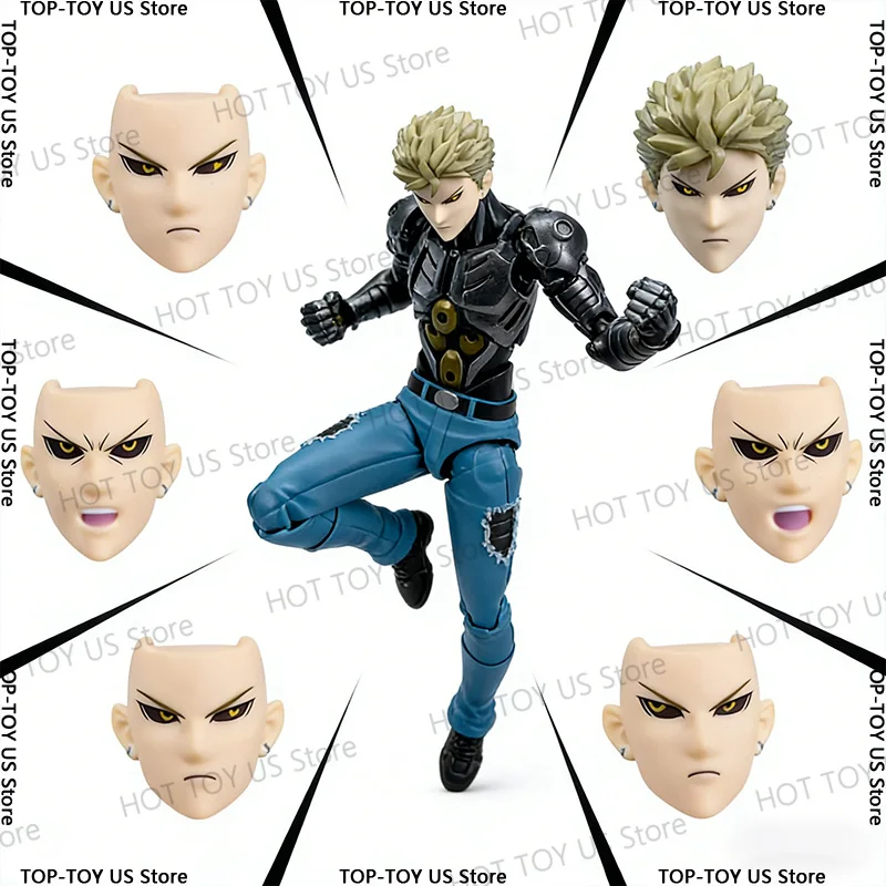

Ko Genos One Punch Man Anime Action Figure Kaiyodo Revoltech Yamaguchi Movable Joints Model Statue Toy Gift