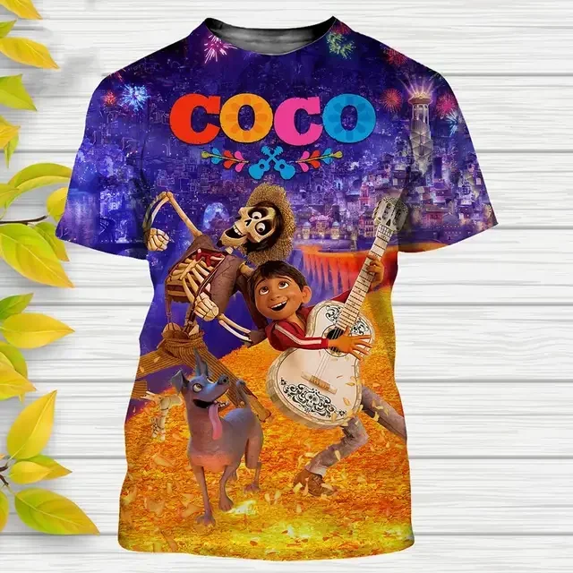 Nueva camiseta con estampado 3D de película de Anime de Disney 2025, ropa bonita de Disney para niños y niñas, camiseta de dibujos animados, camisetas informales Harajuku Street