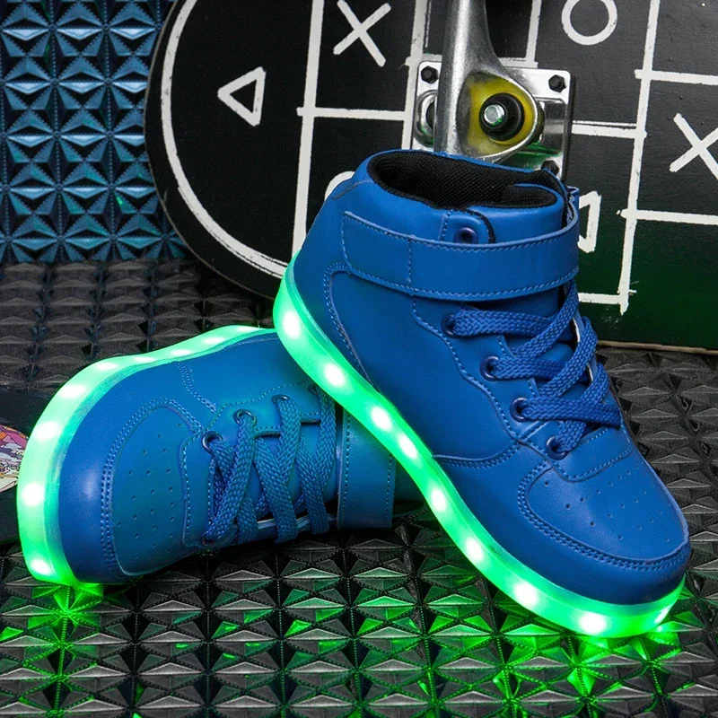 Size 25-46 LED Shoes for Kids Boys Girls Luminous Sneakers With Lights Glowing Led Slippers for Children & Adult Feminino tenis