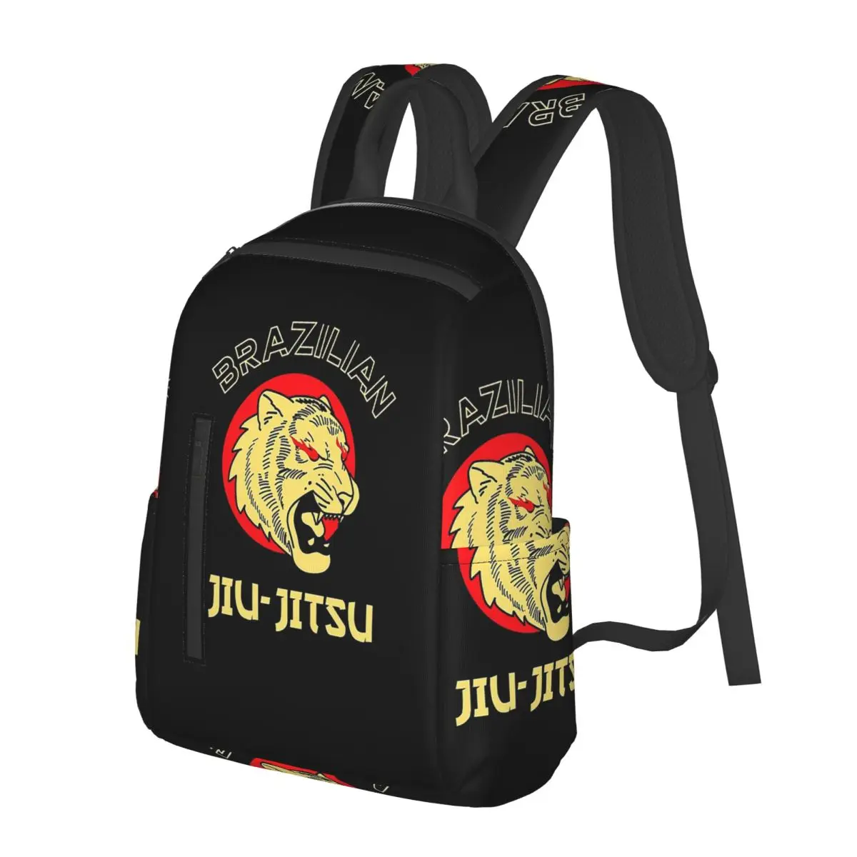 Jiu Jitsu Tiger And Dragon Student Backpack School Bag Hiking Travel Daypack for Men Women Fashion Bookbag Shoulder Bags