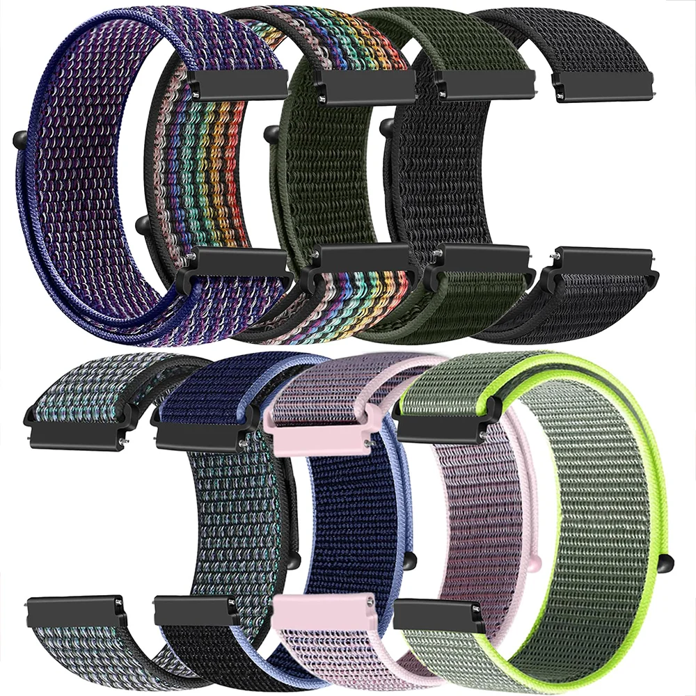 Nylon loop Strap For Samsung Galaxy Watch 7-FE 6/5/pro/4/Classic/active2 40-44mm Sport bracelet huawei gt 5-4-3-2 20mm 22mm Band