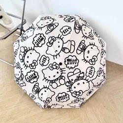 Hello Kitty Anime Cute Automatic Umbrella Anti UV Rain Sun Umbrella Portable Windproof Light Fashion Women Simple Umbrella