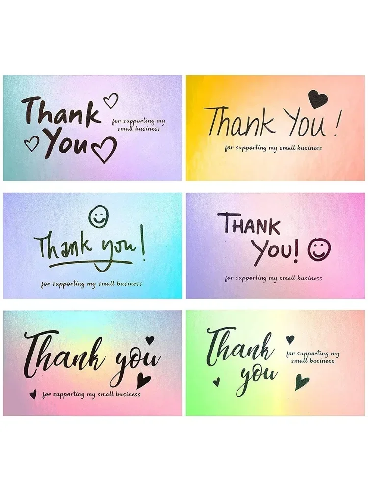 50 sheets/pack Thank you for the laser thank you card