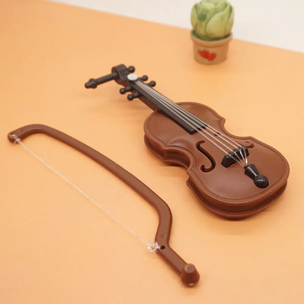 

10 комплектов маленьких украшений в виде скрипок из высококачественного материала, прочные, долговечные, с изящным дизайном, реквизит для фотосессий, декоративные элементы из смолы для офиса