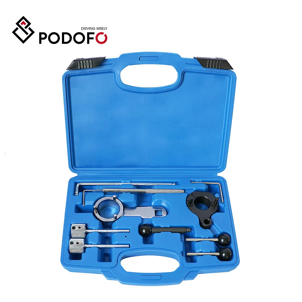 Podofo Camshaft Timing Belt Tools For VW For Audi For SEAT For Skoda 1.6 2.0 TDI Common Rail Diesel Engine Replace Car Tools Set