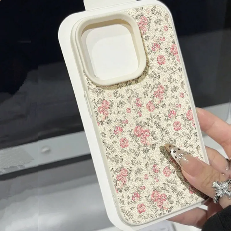 Adorable Girl Floral White Classic Soft Phone Case For iPhone 18 17 Pro Max 16 15 14 13 12 11 16E XS X XR 16 Plus 17 Air Cover