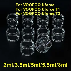 10/5/2pcs Replacement Glass For Uforce T2 T1 2/3.5/5/5.5/8ml Drag Mini Glass Tube Watercolor Glassware