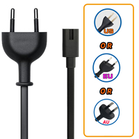 Genuine OEM Power Cord for Apple TV Mac Mini Apple AirPort Time Capsule Power Cable EU US AU Power Plug Cable to C7 Figure 8