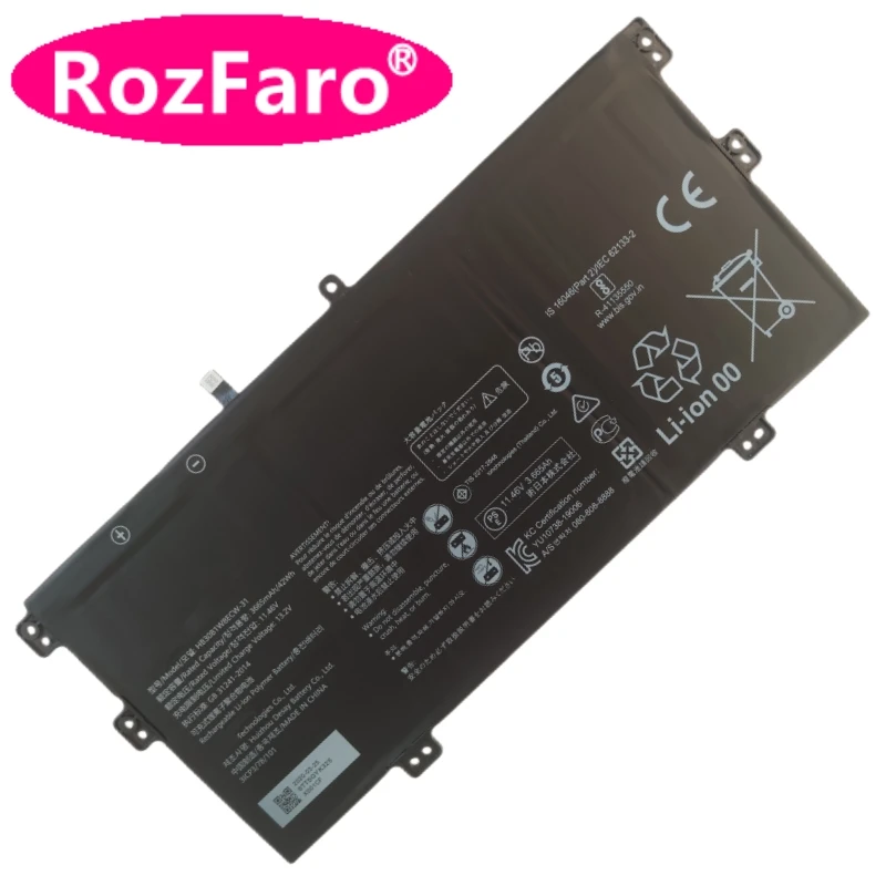 

RozFaro HB30B1W8ECW-31 HB30B1W8ECW-31B Laptop Battery For Huawei MateBook X 2020 EUL-W19P EULD-WFE9 EUL-W29P EULD-WFE9 EULD-WDH9