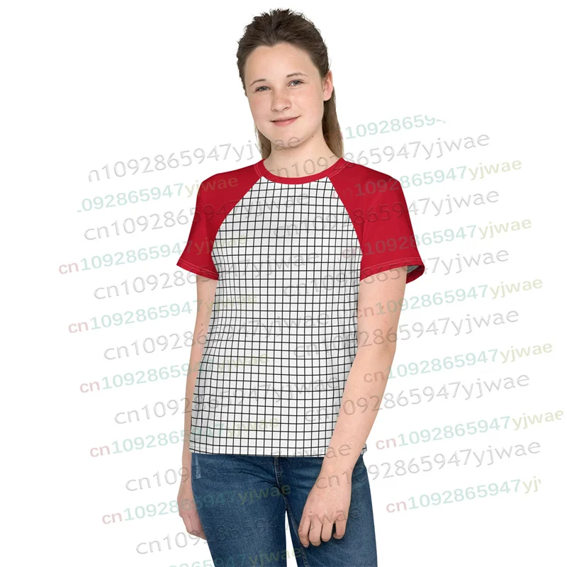 Max Mayfield Striped Grid Cosplay Costume Outfit Summer Women Men Casual Shirt Top TV Character Inspired Fans Tshirt Streetwear