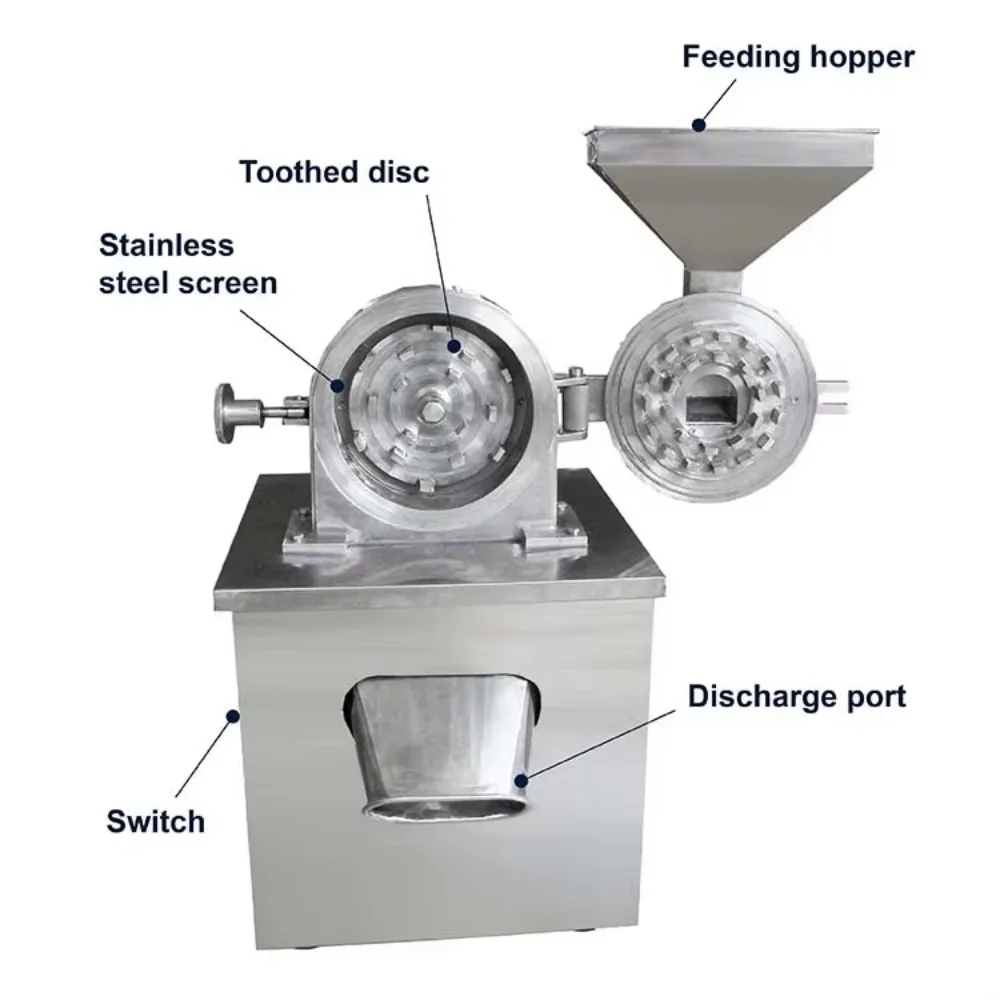 Competitive Price Black Soybean Grain Crusher Animal Feed Commercial Spice Grinder Machine Grain Processing Machinery Rice Mill