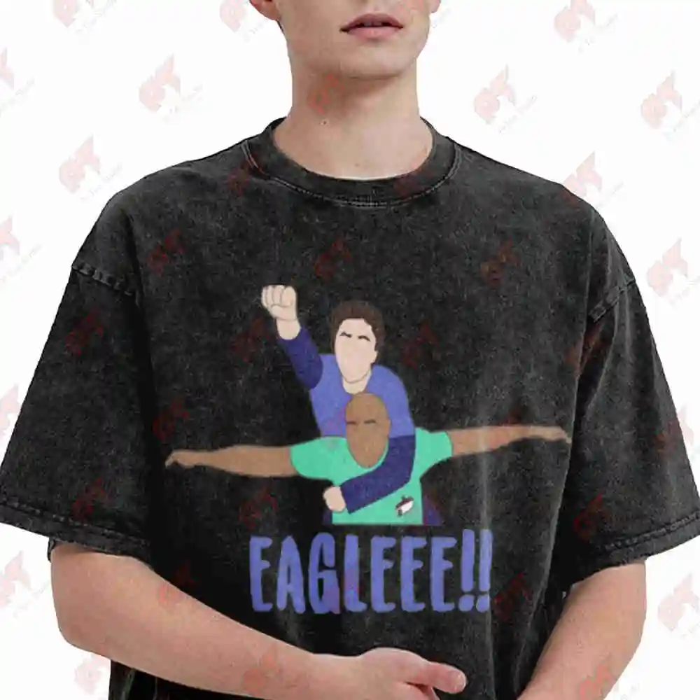 Scrubs JD Turk Eagle Dance Vintage Washed Tee Pure Cotton T-Shirt