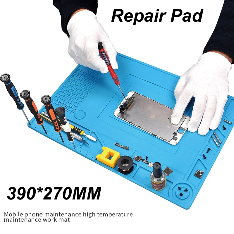 39*27CM Repair Pad Insulation Heat-Resistant Silicon Mat Pad Desk Platform for Mobile Cell Tool BGA Soldering Station