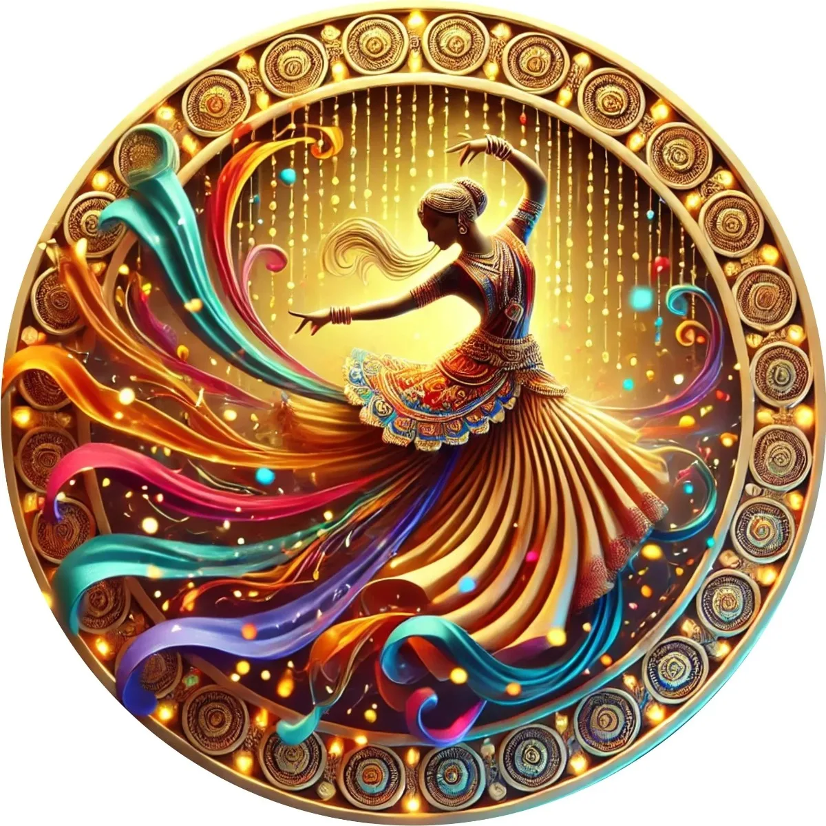 Bollywood Shimmering Patina Brass Sculpture for Altar Home Decor Diwali Gift