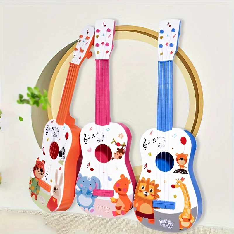ของเล่นกีตาร์อูคูเลเล่เด็ก 57 ซม. ของเล่นเครื่องดนตรีสำหรับเด็ก ของขวัญคริสต์มาสและฮาโลวีนสำหรับเด็กชายและเด็กหญิง