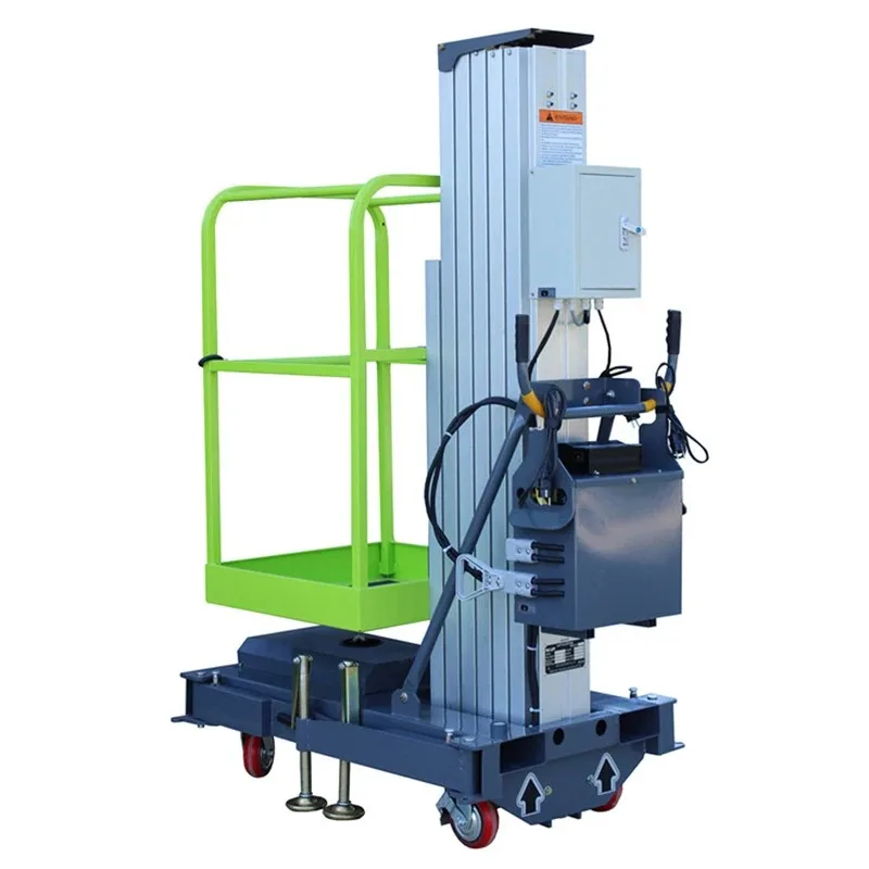Electric Telescopic Aerial Work Platform Portable Single-Mast Crane CE Certified for Elevated Work Safety And Efficiency