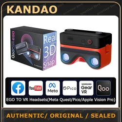 KanDao QooCam EGO 3D Cam - 24MP/8K Photos/4K 60FPS Videos Stereoscopic 3D Instant Display Camera,Compatible on PICO4 VR Headsets