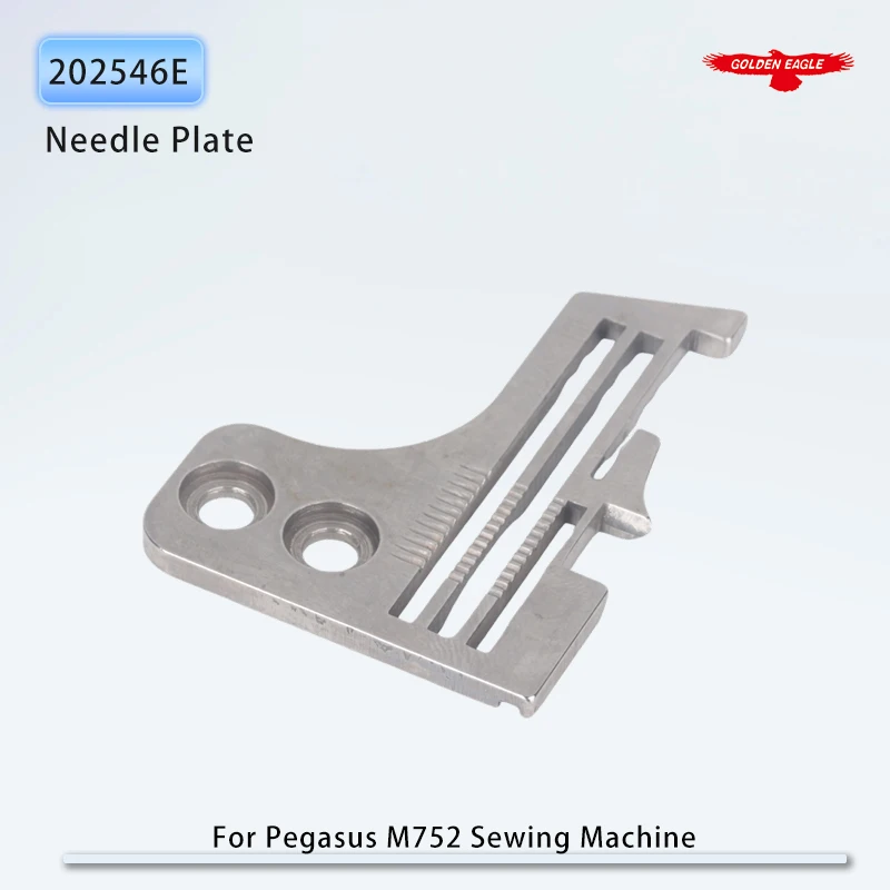 202546E Throat Plate Fit Pegasus M872 Industrial Overlock Sewing Machine Parts Needle Plate For 3 Thread Machine