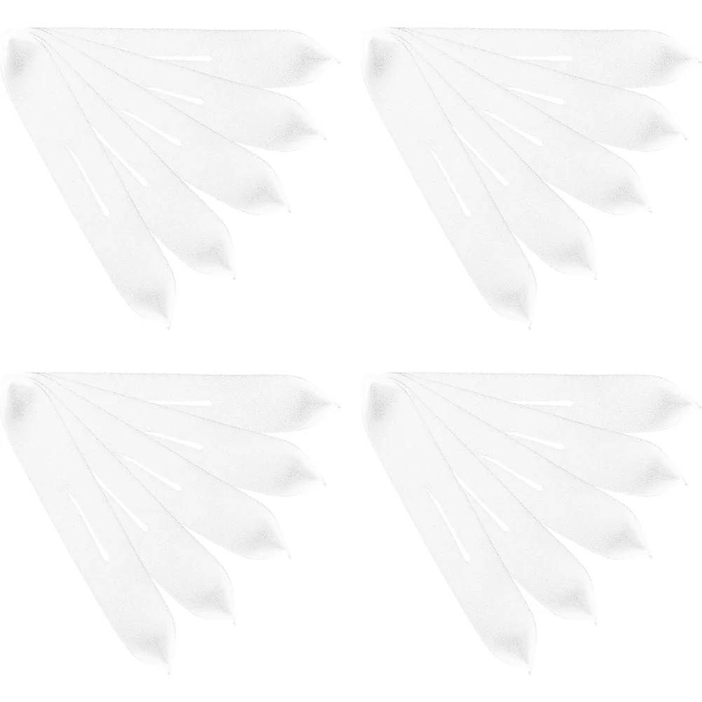 

50pcs Anti Sponge Hanger Covers 35x8x03cm White Protective Clothes Hangers Shoulder Cover No Mark Scratch Proof Home Travel