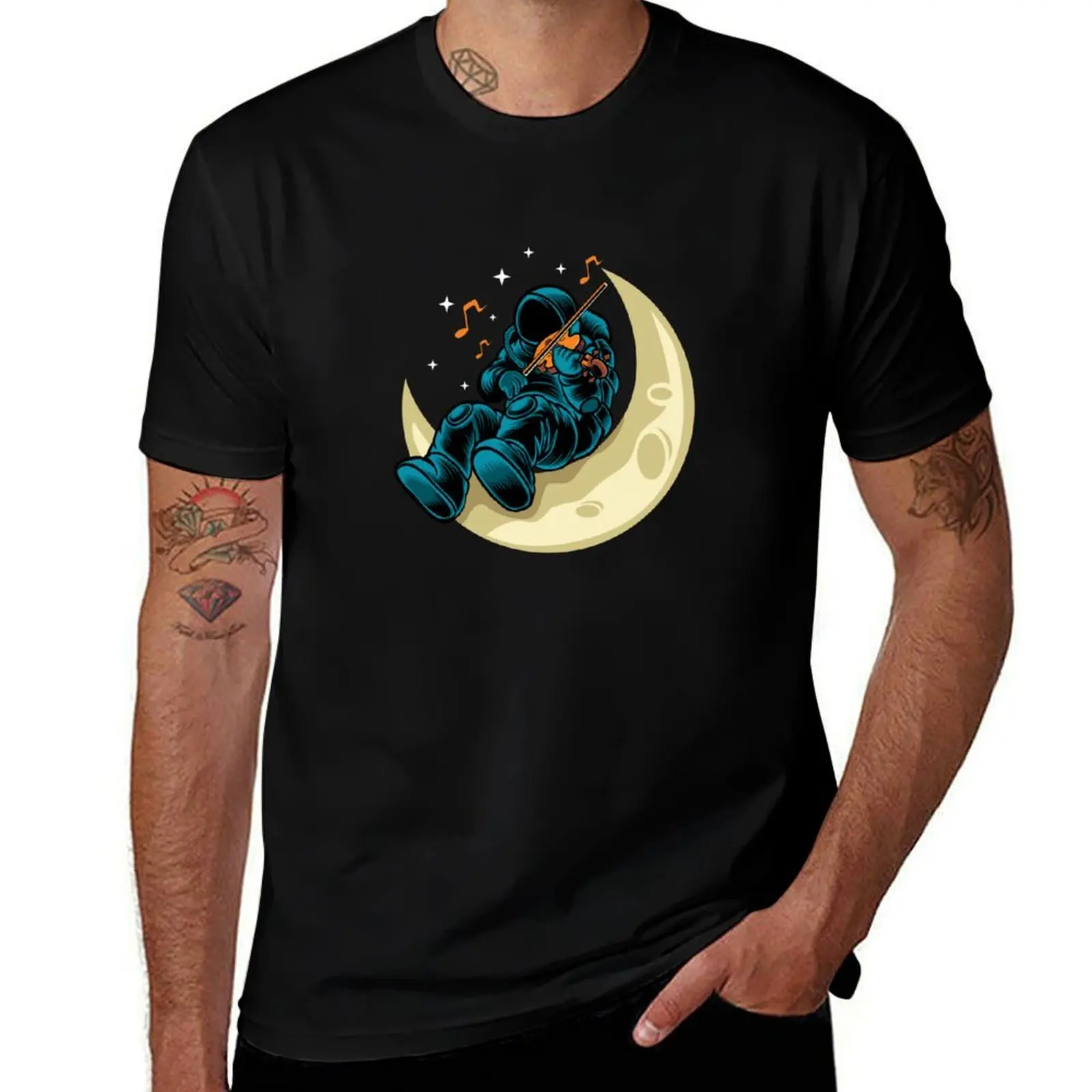

Space cotton man tshirt 100% shirt t t heavy shirt cotton man T-Shirt Violinist graphic