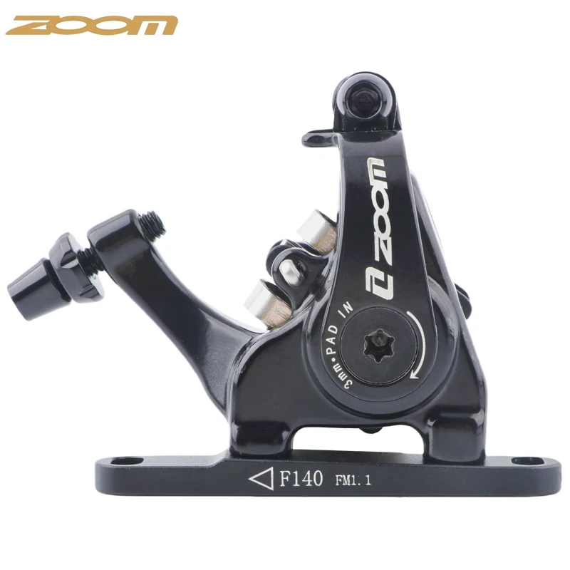 ZOOM DB700 Road Bike Brakes Mechanical Caliper Racing Bicycle Pushes Disc Brake Caliper Piston Line Pull For Rotor 140/160MM