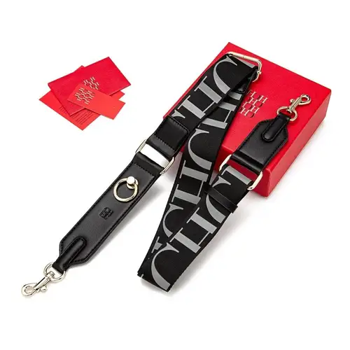 Imagen 1 del producto CH-Correa de hombro portátil para mujer, marca de lujo a la moda, textura Jacquard clásica Retro, accesorios para equipaje