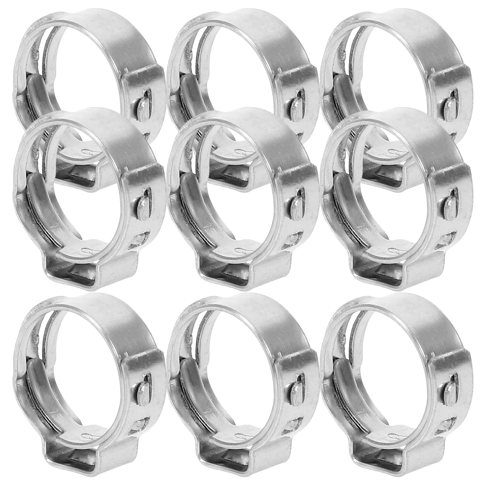 50 Pcs Pipe Clamp Wire Tool Pex Tubing Clips Fitting Tools Pinch Ring Fuel Line Quick Loading Crimping Clamps