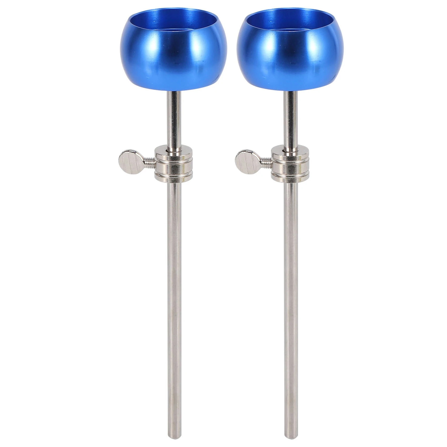 2Pcs Bass Drum Pedal Beater Aluminum Alloy Hammer Head Percussion Instrument Accessory Parts,Blue