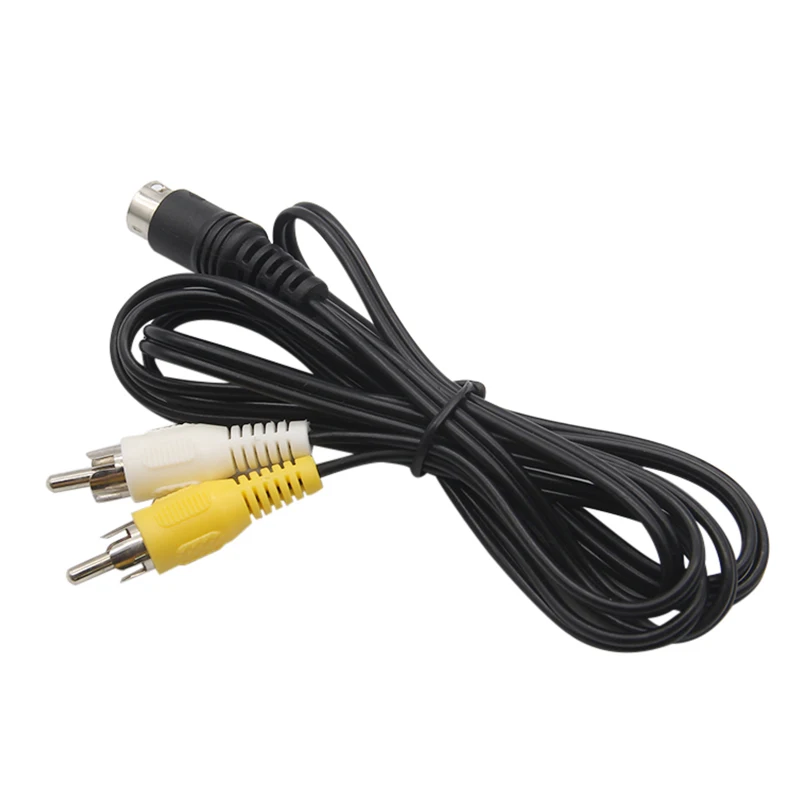 3 Pin Game Audio Video AV Stereo Composite Cable For Sega Genesis 2 A/V RCA Connection Cord Wire For SEGA Genesis II / MD 1.5M