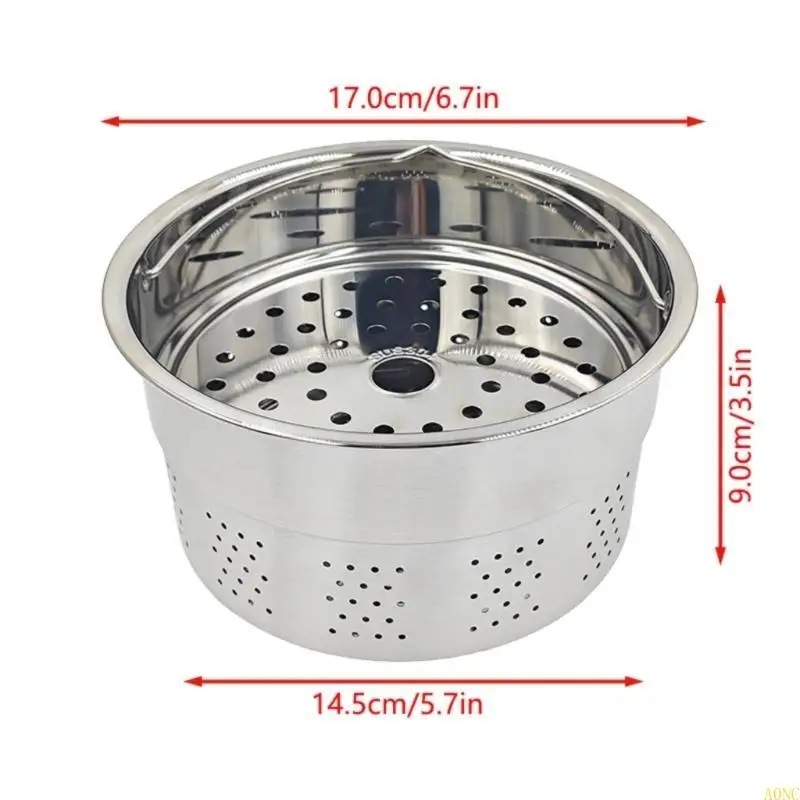 Cestino a vapore A0NC con accessorio a vapore adatto per cottura vegetale