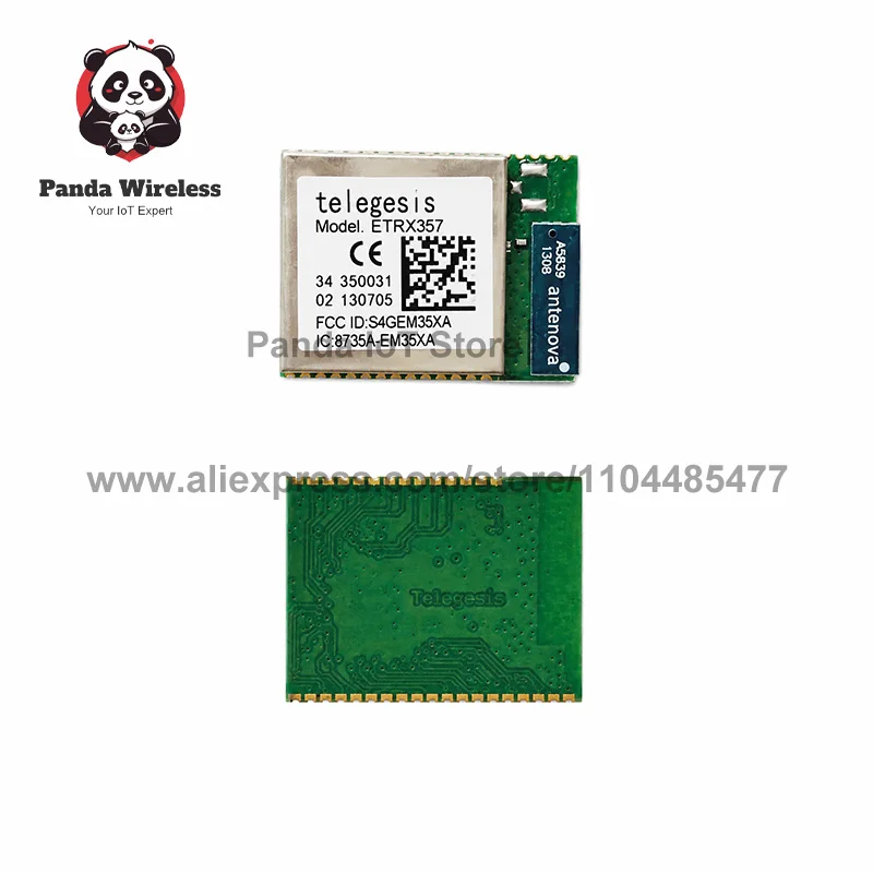 1pc SiLabs ETRX357 R308 2.4 GHz Zigbee Radio Module IEEE 802.15.4 Compliant Transceiver With up To 192of Flash, 12 of RAM