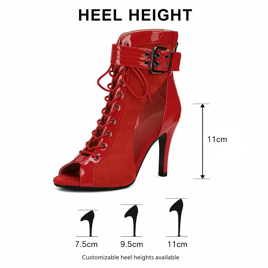 Ankle Women's Party Ladies Latin Sexy stilettos High Heels For Women Latin dance Boots heels shoes Quality Ballroom