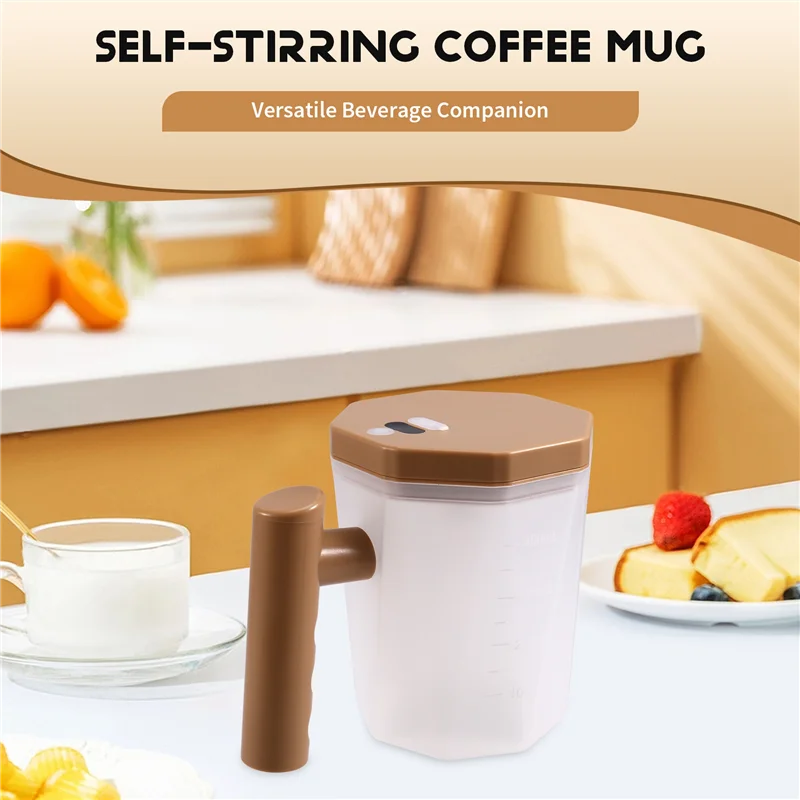 B83B-Digital Rechargeable Self-Stirring Coffee Mug For Automatic Mixing, Ideal For Office & Home