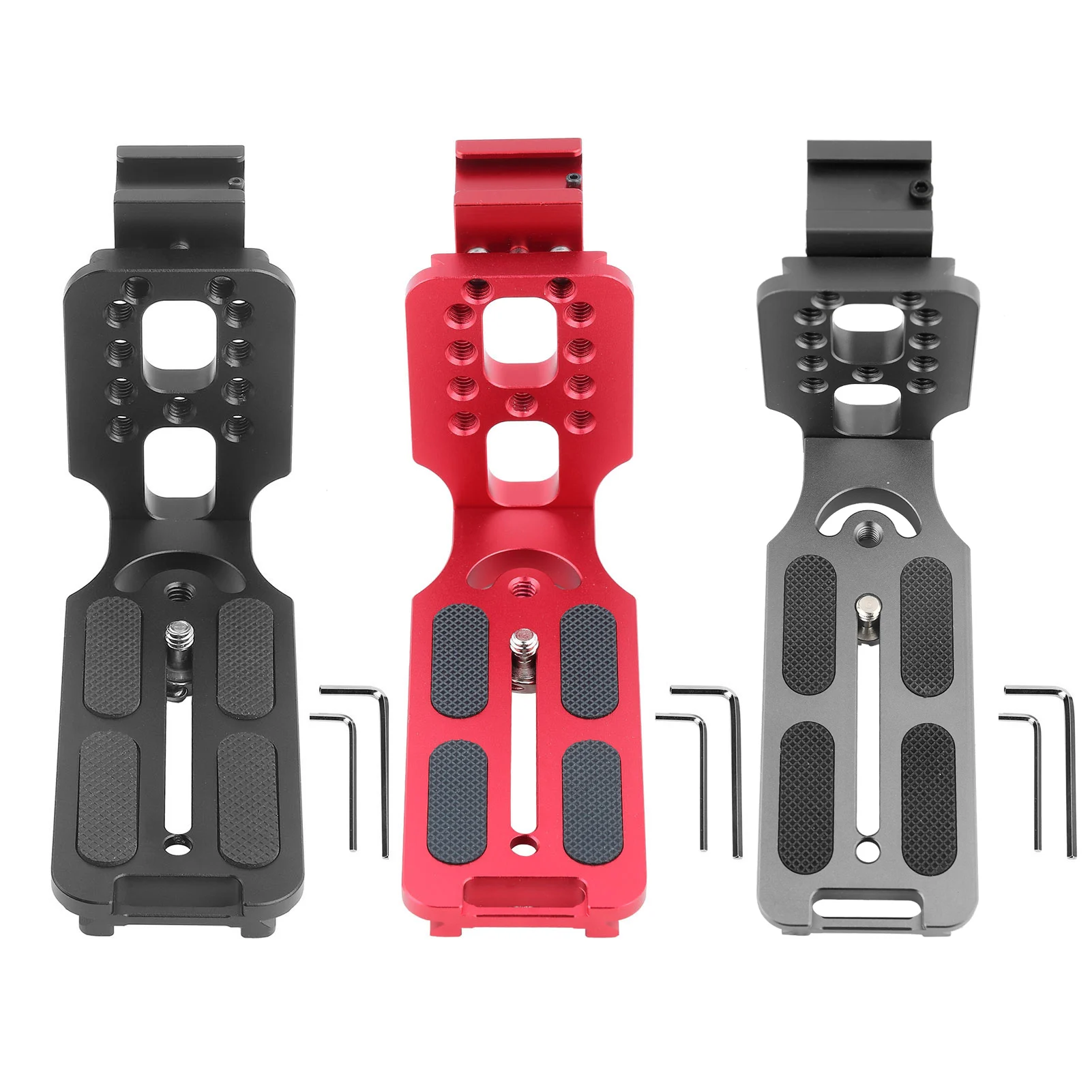 L shape Quick Release Plate  Metal L shape Quick Release Plate with Hot Shoe Mount for Hydraulic Ballhead SLR Camera