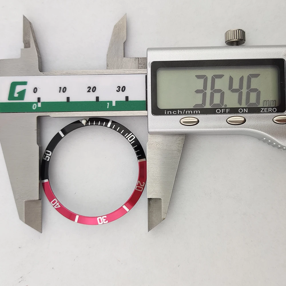 Безель для ремонта деталей 36,5 мм, безель для часов в стиле ретро, алюминиевый лист, аксессуары для мужских часов, запасные части для часов 30,7-36,5 мм