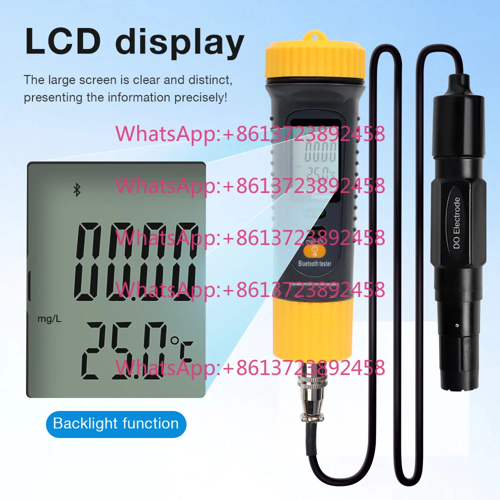 Tester ATC 0-199.9% Oxygen Contents Detector Digital Dissolved Oxygen Meter Smart Water Quality Monitor Sensor