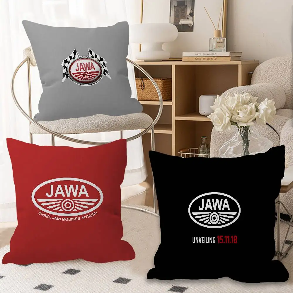 

J-Jawa Motorcycle Logo Lucky Dragon Pillow Cover Sofa Cushion Cover Home Room Decoration Children Gift